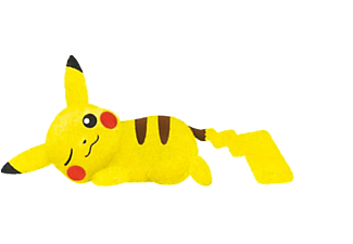 BANPRESTO Pokemon Liegend Pikachu (26 cm) - Plüschfigur (Gelb/Schwarz/Rot)