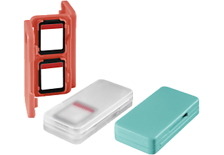 HAMA hama Game-Case - Pour les jeux Nintendo Switch - Bleu/Rouge/Transparent -  (Blu/Rosso/Trasparente)