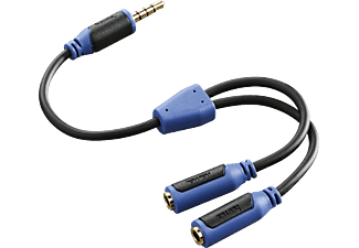 HAMA Audio Adapter - Audio-Adapter (Schwarz/Blau)