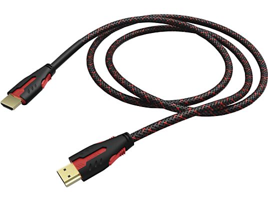 HAMA 115419 - HDMI-Kabel (Schwarz/Rot)