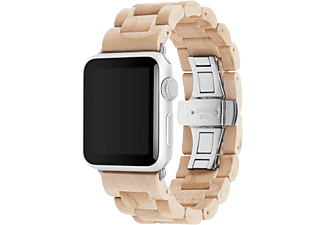 WOODCESSORIES EcoStrap misura 42-44mm per Apple Watch - cinturino (Acero/Argento)