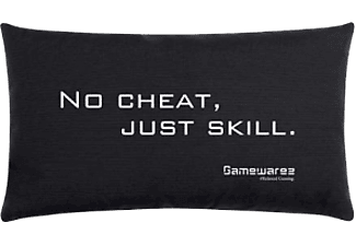 GAMEWAREZ „NO CHEAT, JUST SKILL.“ - Gaming Pillow (Schwarz)