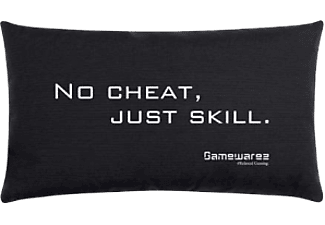 GAMEWAREZ „NO CHEAT, JUST SKILL.“ - Gaming Pillow - Noir - 