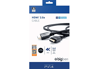 BIG BEN bigben HDMI 2.0a Cable - Cavo HDMI per PS4 - 4K - Nero - Cavo HDMI per PS4 (Nero)