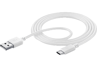 CELLULARLINE USB Type-C Daten- und Ladekabel - USB-C Anschlusskabel (Weiss)