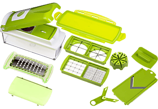 GENIUS Genius Nicer Dicer Plus - Set grattuge - 12 pezzi - verde - Set di grattugie