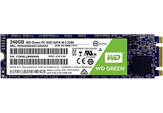 WESTERN DIGITAL Digital Green PC SSD - Disque dur (SSD, 240 GB, Noir/Vert)
