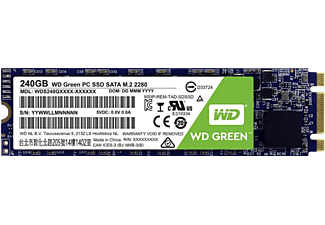 WESTERN DIGITAL Digital Green PC SSD - Festplatte (SSD, 240 GB, Schwarz/Grün)