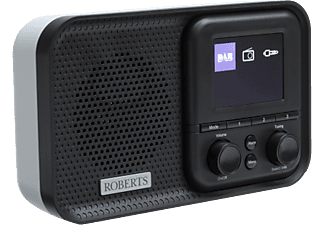 ROBERTS Play M5 - Digitalradio (DAB+, FM, Schwarz/Weiss)