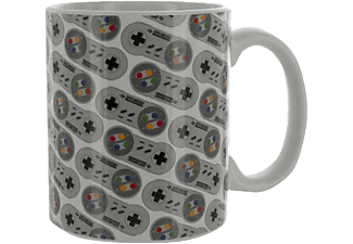 ABYSSE CORP CORP Super Nintendo Controller Becher -  (Grau / Weiss)