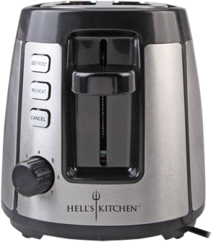 HELLS KITCHEN TXT-2231 - Toaster (Edelstahl/Schwarz)