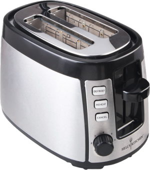 HELLS KITCHEN TXT-2231 - Toaster (Edelstahl/Schwarz)