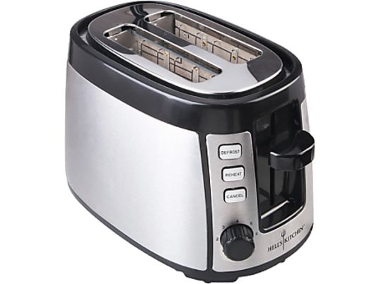HELLS KITCHEN TXT-2231 - Toaster (Edelstahl/Schwarz)
