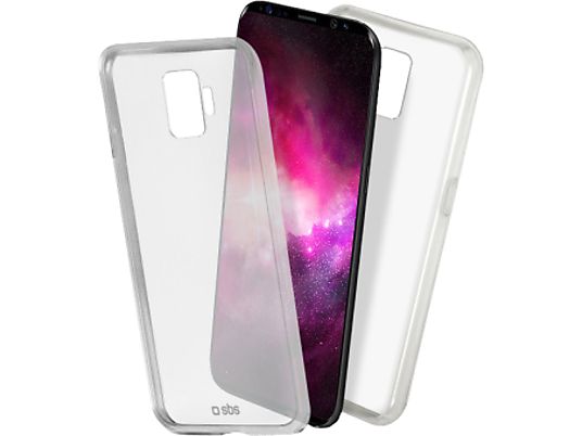 SBS Cover Clear - Housse de protection (Convient pour le modèle: Samsung Galaxy S9)