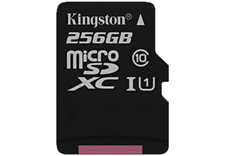 KINGSTON MIC-SDXC UHS-I CL10 256GB - Speicherkarte  (256 GB, 80 MB/s, Schwarz)