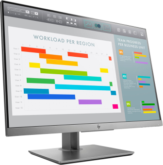 HP EliteDisplay E243i - Monitor, 24 ", Full-HD, 60 Hz, Schwarz, Silber