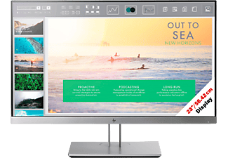 HP EliteDisplay E233 - Monitore, 23 ", Full-HD, 60 Hz, Nero, argento