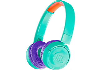 JBL JR300BT - Casque Bluetooth pour enfants (On-ear, Bleu/Turquoise)