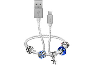 SBS Daten- und Ladekabel - Micro USB/USB 2.0 (Weiss)
