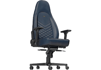 NOBLECHAIRS ICON Real Leather - Chaise de jeu (Bleu nuit/noir)