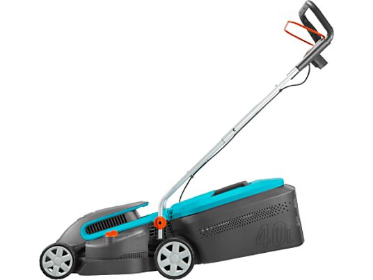 GARDENA PowerMax™ 1400/34 - Tondeuse électrique (Largeur de coupe: 340 mm) Noir/Turquoise