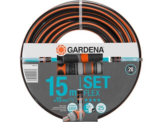 GARDENA Comfort FLEX Set - Schlauch (Schwarz/Orange)