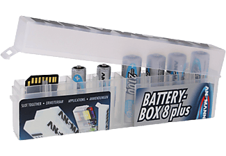 ANSMANN ANSMANN Battery box - Scatola di immagazzinaggio - Per 8 Mignon AA / Micro AAA - Trasparente - Scatola portatutto (Trasparente)