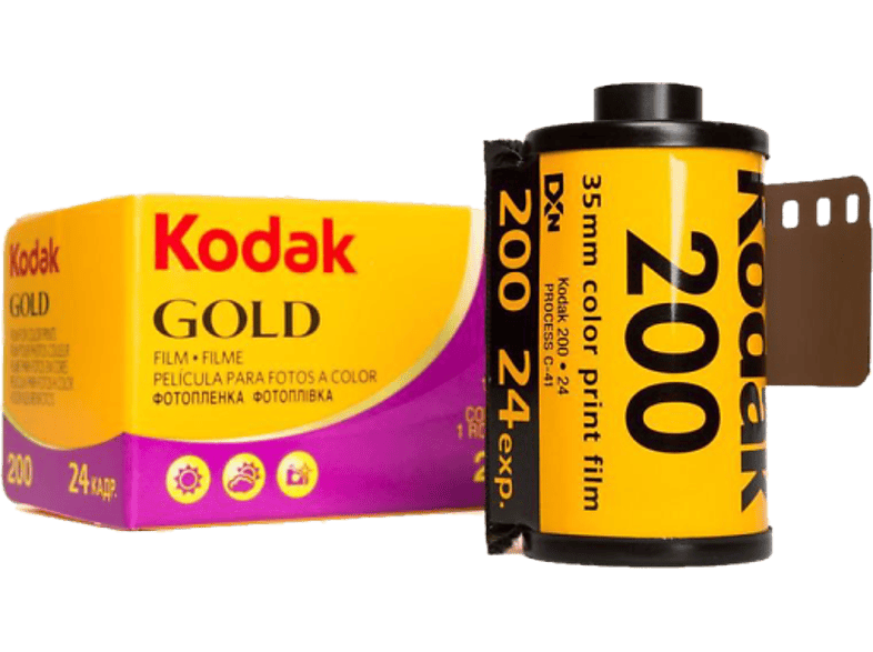 KODAK GOLD 200 135-24 - Analogfilm (Lila/Gelb)