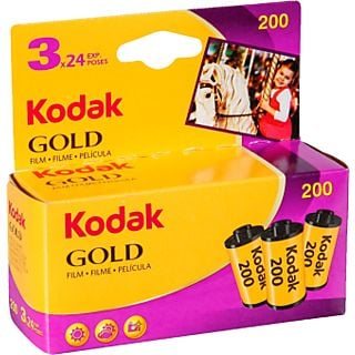 KODAK GOLD 200 135-24/3 - Pellicola analogica (Giallo/Porpora)
