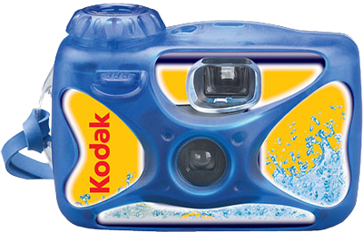 KODAK FUN SPORT 27EXP. 800 ISO | Wasserdichte Einwegkamera Blau
