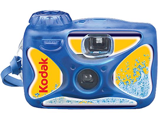 KODAK MAX Water & Sport - Macchina fotografica monouso a tenuta stagna - 35 mm -  Blu/Giallo
