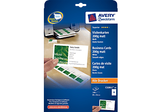 AVERY ZWECKFORM AVERY Zweckform Superior  Biglietti da visita, 45 x 85 mm, 100 schede - 