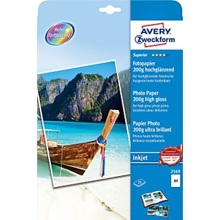 ZWECKFORM Glossy Photo Paper, DIN A4, 200 g/m², 25 fogli - 