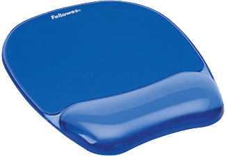 FELLOWES Fellowes Crystal™ Gel - Mousepad con poggiapolsi - Blu - Poggiapolsi con tappetino per mouse