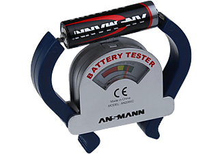 ANSMANN Universal Batterietester - Anzeige der Restkapazität (Silber, blau)