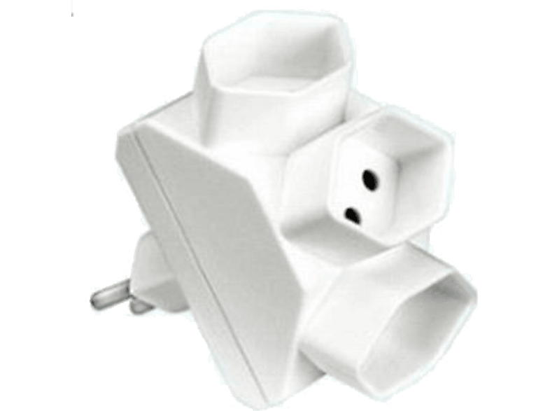SCHOENENBERGER S-Electro - Abzweigstecker (Weiss)