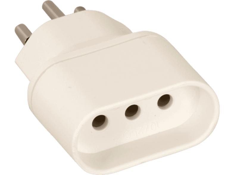 SCHOENENBERGER 4.8011 ÜBERGANGSSTECKER CH/I - Reiseadapter (Weiss)