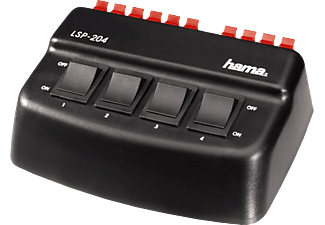 HAMA hama LSP 204 - Commutateurs de haut-parleur - Noir - Commutatore altoparlanti ()