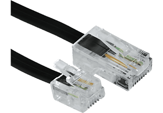 HAMA 44431 CABLE RJ45/RJ11 10.0M - Câble modulaire (Noir)