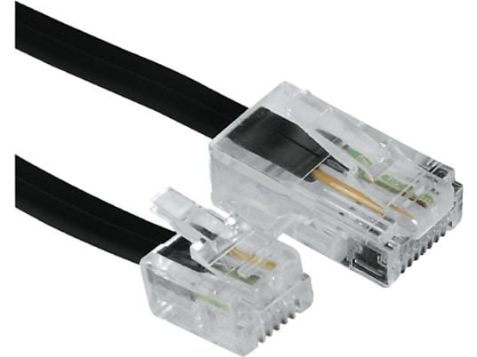 HAMA 44431 CABLE RJ45/RJ11 10.0M - Modularkabel (Schwarz)