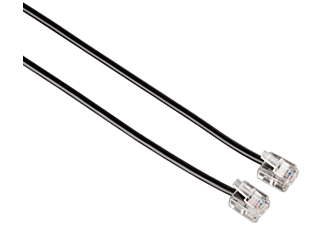 HAMA 44934 CABLE RJ11 3.0M - Modular-Kabel (Schwarz)