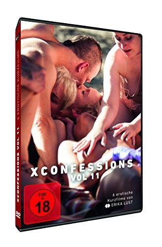 DVD-Hülle mit küssenden und sich berührenden Menschen. Titel ist 'XConfessions Vol 11'. Freigegeben ab 18 Jahren.