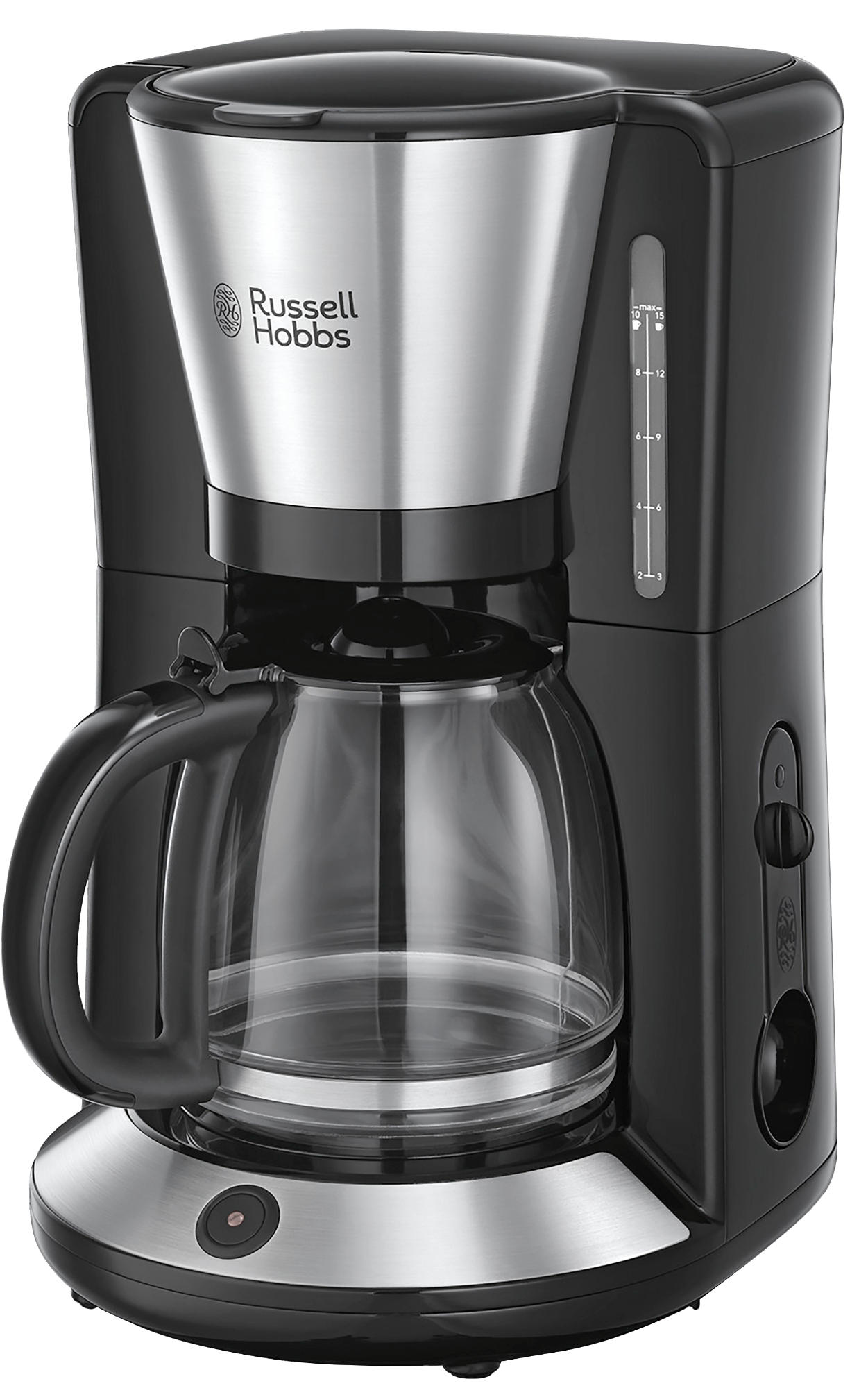 Cafetera de goteo - Russell Hobbs 24010-56, 1.25 L, 10 tazas, Negro