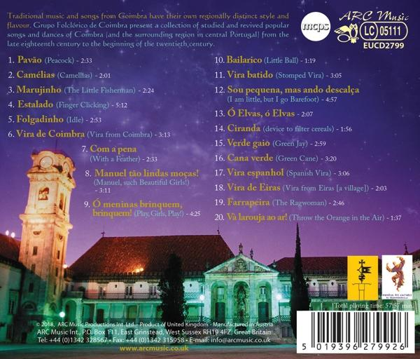 CD-Cover mit Songtiteln und einem Foto von Kirche und Stadt bei Nacht.