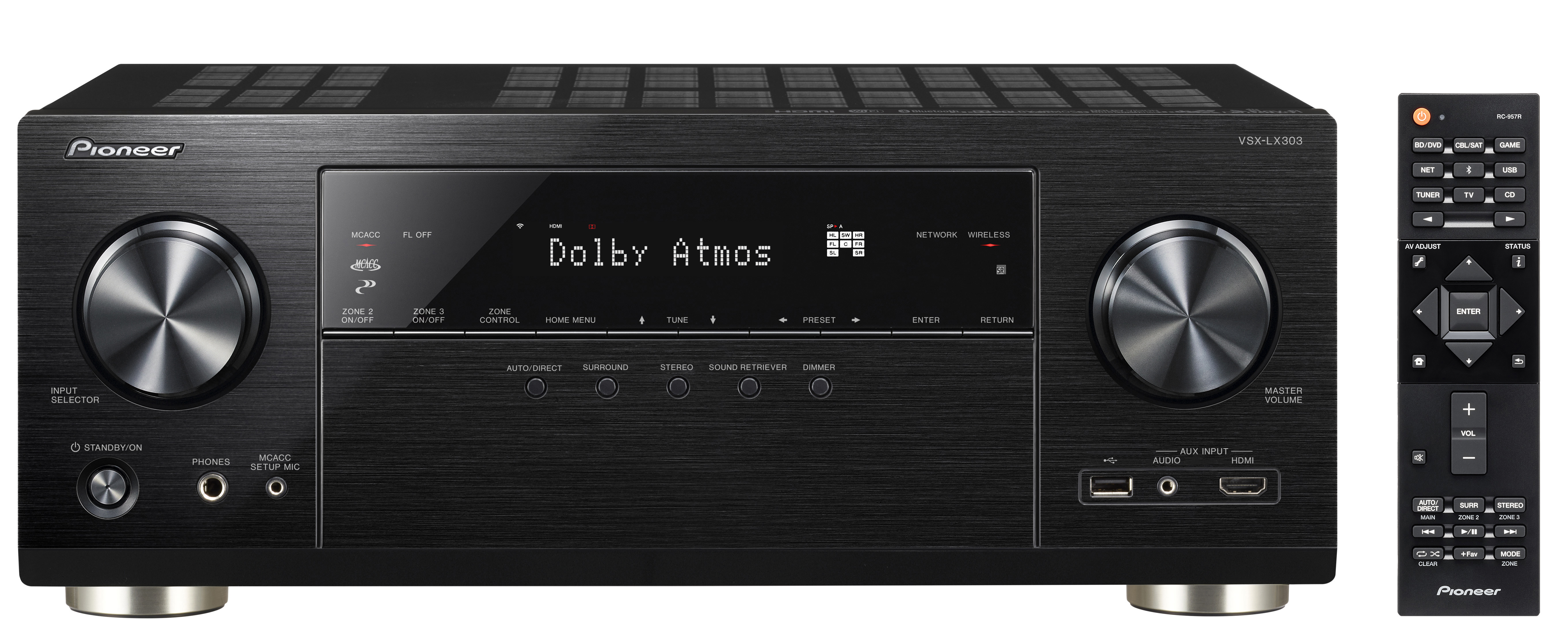PIONEER VSX-LX303 Netzwerk-AV-Receiver (9 Kanäle, Schwarz)