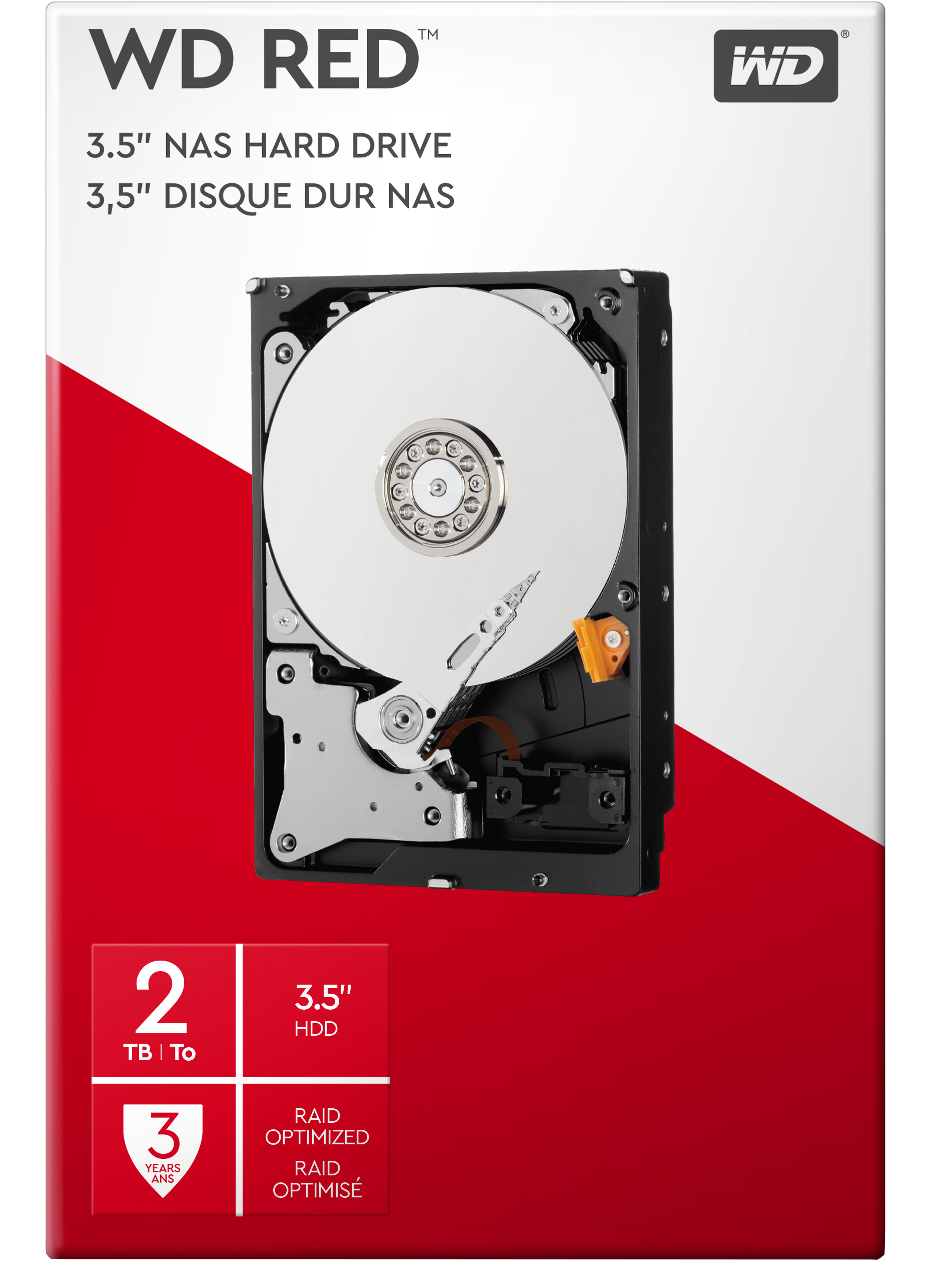 WESTERN DIGITAL Netwerk harde schijf 3.5" 2 TB Red (WDBMMA0020HNC)