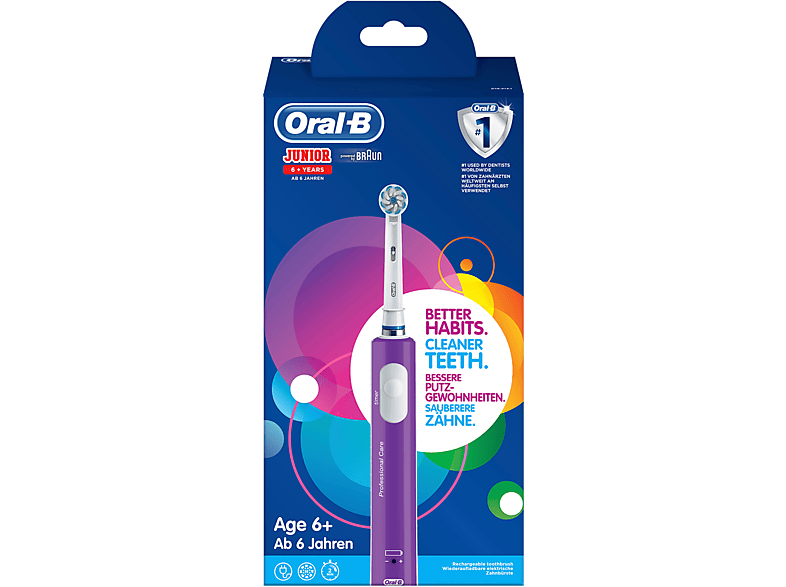 ORAL-B JUNIOR PURPLE - elektrische Zahnbürste (Lila)