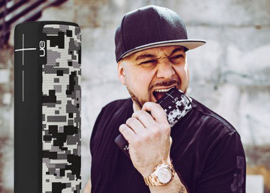 ULTIMATE EARS BOOM 2 Kool Savas limited Edition Bluetooth Lautsprecher, Schwarz/Grau, Wasserfest