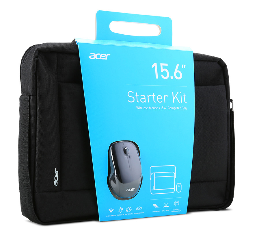 ACER belly band Starter Kit Aktentasche für Universal Kunststoff, Schwarz