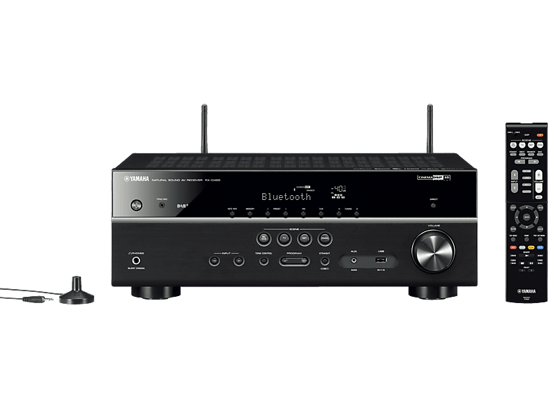 AV-Receiver YAMAHA RX-D485 Kanäle, Schwarz) (5